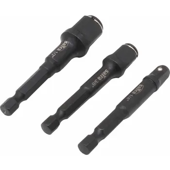 Adaptéry pro bity a hlavice 1/4”, 3/8”, 1/2”, sada 3 ks - SATRA