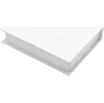 Úložný box Dřevia Bílá krabička na fotky ve tvaru knihy - 22x17x5 cm