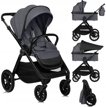 Kočárek MULTIFUNKČNÍ KOČÁREK 2v1 (Hluboký/Sportovní) Lionelo LO-LAYLA 2IN1 GREY STONE