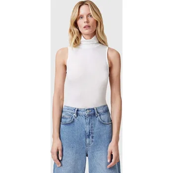 Top AllSaints BEC ROLL W004JC bílá 00X, vel. 40