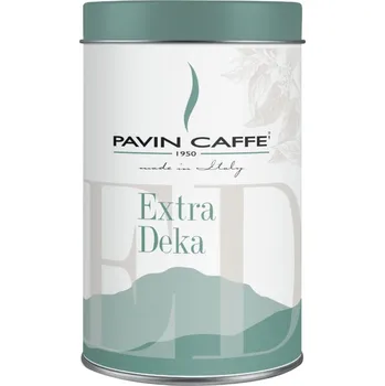 Káva Pavin Caffè EXTRA DEKA mletá bezkofeinová 100% Arabica v plechovce 250 g