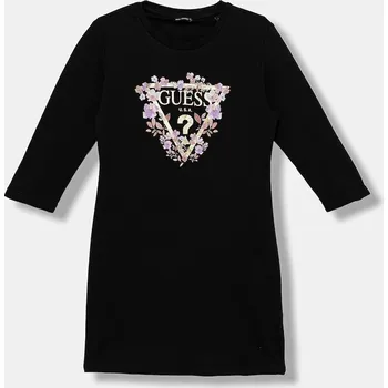 Dámské šaty Dětské bavlněné šaty Guess J3YK13.KA6W4.9BYH černá 99A, vel. 167