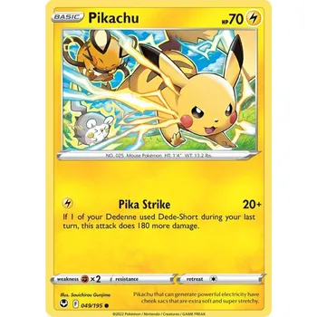 Sběratelská karetní hra Pikachu 049/195 - Silver Tempest Typ karty: Non-Holo