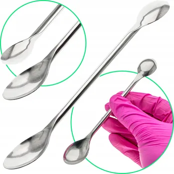 Příbor BOCHEM Lžička chemická oboustranná, délka 250 mm, nerezová ocel 18/10