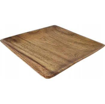 TALÍŘ PODNOS PODTÁCEK z EXOTICKÉHO DŘEVA ČTVEREC 26 cm