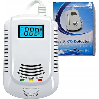 Zabezpečovací technika DETEKTOR OXIDU UHELNATÉHO (CO), PLYNU A ČADU - NAPÁJENÍ Z AKUMULÁTOR A ZE SÍTĚ