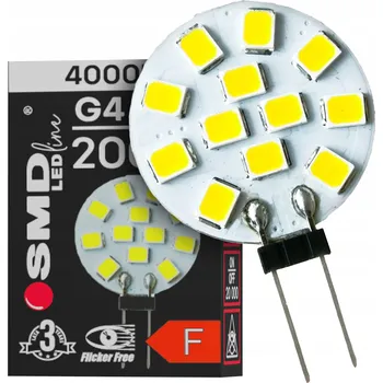 Žárovka LED žárovka G4 12V AC/DC 2W 200lm NEUTRÁLNÍ talířková, střídavý/stejnosměrný proud