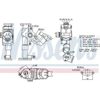 Ventil palivového systému AGR-Ventil NISSENS 98423