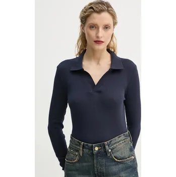 Pánské tričko Bavlněné tričko s dlouhým rukávem G-Star D24513.D527 námořnická modř 59X, vel. S