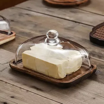 Dóza na máslo se skleněným krytem