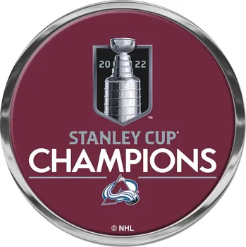 Fanatics Emblém Colorado Avalanche NHL 2022 Stanley Cup Champions 4'' Domed Auto Emblem