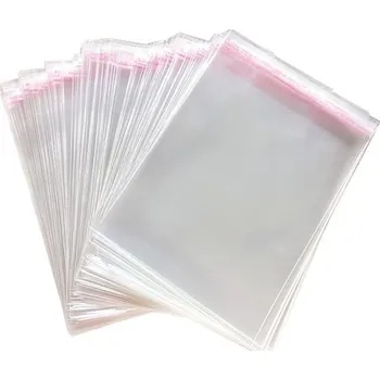 Potravinová fólie 200 kusů průhledných celofánových sáčků, samolepicích sáčků, malých plastových sáčků OPP na