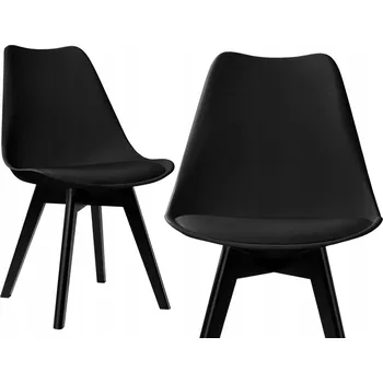 Jídelní židle Židle eHokery umělá kůže černá 1 ks