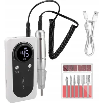 BRUSKA NA NEHTY MANIKÚRA PEDIKÚRA PROFESIONÁLNÍ SADA FRÉZ 2000mAh