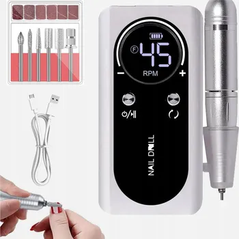 Profesionální Bruska na Nehty Sada na Manikúru 2000mAh 45000 Ot./min