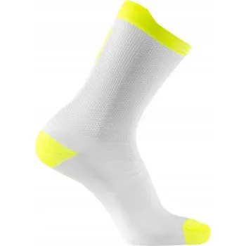 Pánské ponožky Cyklistické Ponožky SIDI Nitidus White Yellow Fluo, vel 44-46