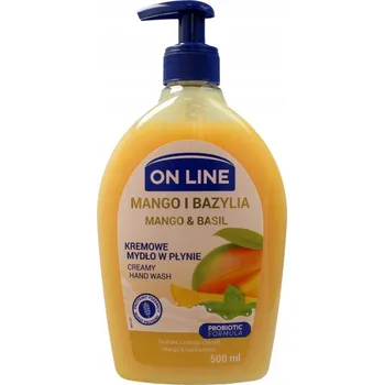 Mýdlo On Line Krémové mýdlo Mango a Bazalka 500ml s dávkovač