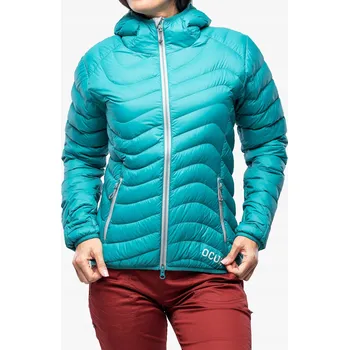 Dámská péřová bunda Ocun Tsunami Eco - green fanfare/silver sconce XS