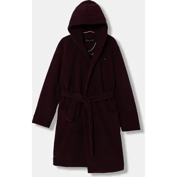 Dámský župan Župan Tommy Hilfiger UK0UK00090.9BYA burgundské 83X, vel. 128-140