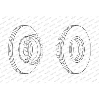 Brzdový kotouč Brzdový kotouč FERODO FCR215A