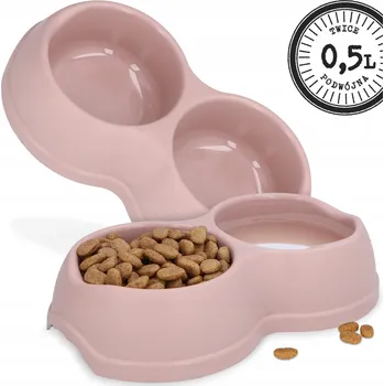 Sada dvou plastových misek Barry King růžová 0,5 l