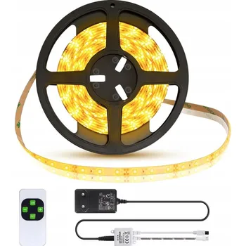 LED páska LED pásek 18W teplá bílá 3000K s dálkovým ovládáním, sada 5m, stmívatelný