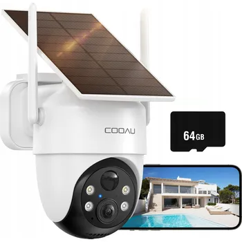 IP kamera EXTERNÍ SOLÁRNÍ KAMERA OTOČNÁ IP WIFI 3MPX FULL HD PRO MONITORING 64GB