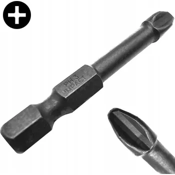 Bit BIT ŠROUBOVACÍ ÚDEROVÝ PH 3 50mm KŘÍŽOVÝ PHILLIPS TORSION IMPACT COBIT 1 Ks