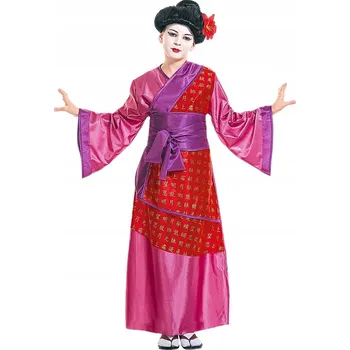 Karnevalový kostým Kostým Gejša Kostým Převlek Geisha Kimono Pásek Dítě 158