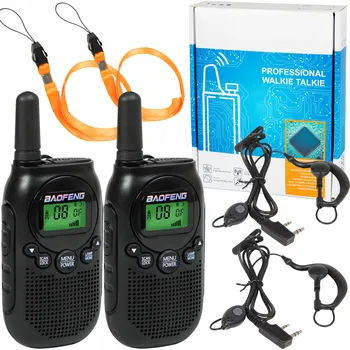 Bezpečnostní kamera Vysílačky Baofeng BF-T6 PMR Panda 2 ks, 8 kanálů, dosah až 3 km