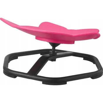 Otočná židle pro děti ve tvaru slona, stabilní a pevná, růžová