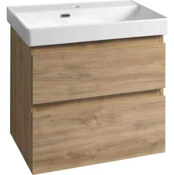 Umyvadlo Aqualine ALTAIR umyvadlová skříňka 61,5x60x37cm, dub emporio