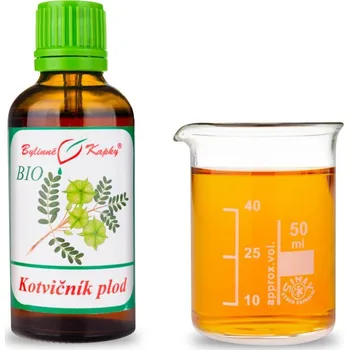 Doplněk stravy Bylinné kapky s.r.o. Kotvičník plod BIO - přírodní testosteron - bylinné kapky (tinktura) 50 ml