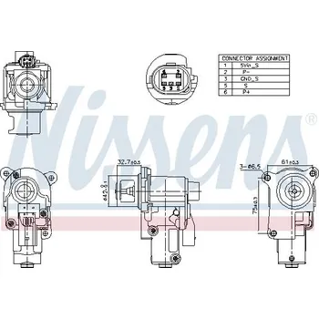 Palivový systém AGR-Ventil NISSENS 98174