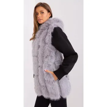 Dámské sako Dámská vesta AT KZ 2379.96P šedá - Wool Fashion S/M