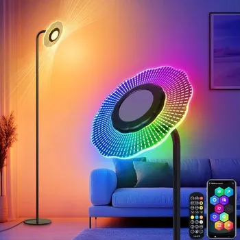 Stojací lampa RGB LED světlo HandSonic DX-350