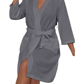 Dámský župan BELUTO Saunový župan dámský šedý M