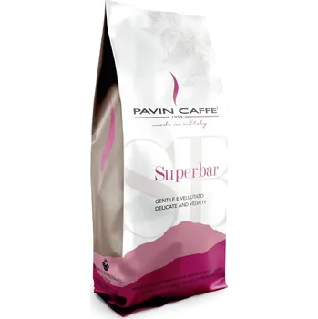 Káva Pavin Caffè SUPERBAR 1 kg Směs Arabica a Robusta zrnková káva