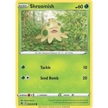 Sběratelská karetní hra Shroomish 004/264 - Fusion Strike Typ karty: Non-Holo