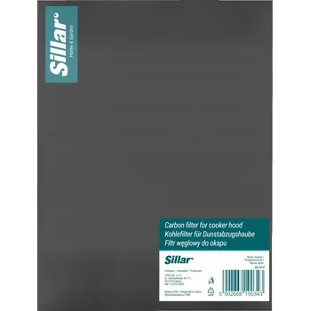 Příslušenství pro digestoř Uhlíkový filtr a protitukový filtr do digestoře univerzální 2v1 57x47cm Sillar