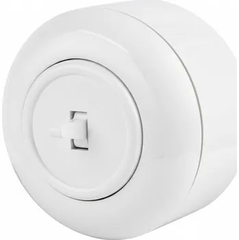 vypínač LOFT BÍLÝ JEDNOPÓLOVÝ SCHODIŠŤOVÝ SPÍNAČ NA OMÍTKU