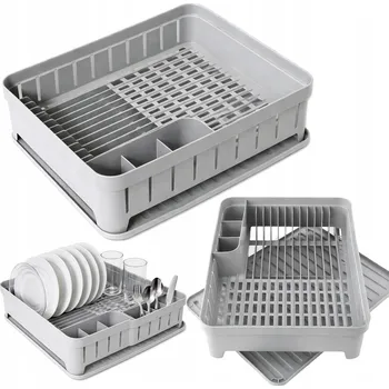 Organizace kuchyně Odkapávač Na Nádobí s skládací podložkou 40X32X12 CM Kuchyňský odkapávač na příbory