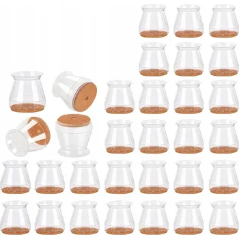 Podložka pod nábytek 32x Ochranné návleky na nohy židlí – Ochrana podlahy, Plst, Silikon