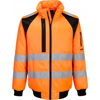 Moto oblečení Pilotní bunda WX2 3v1 voděodolná EN 20471 vel. XL Oranžová/Černá R