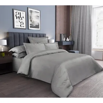 Povlečení Povlečení LUX Premium 100% Bavlna – 4 díly Steel Grey 200 x 220 cm