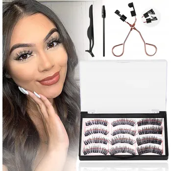 Umělé řasy Magnetické Řasy Umělá sada 12 Ks + aplikátor