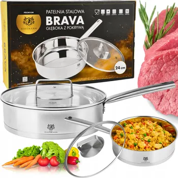 Pánev Tradiční pánev Karl Hausmann BRAVA 24 cm nerezová ocel