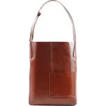 Hnědá dámská kožená shopper kabelka ELVORIA TORBA FL29 ELVORIA BROWN (03) 20339 Velikost: ONE SIZE