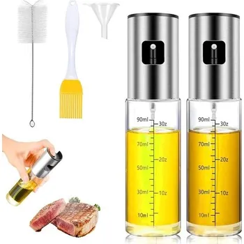 Rhimooay 2 Pack Olejový rozprašovač, Láhev s rozprašovačem oleje na vaření, Rozprašovač oleje pro