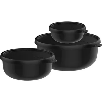 Úložný box Mepal - Lumina 3dílné nádoby do mikrovlnné trouby - Nádoby na potraviny s víkem vhodné do lednice,